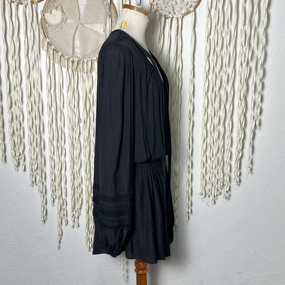 Ramy Brook NWT Black Rosey Mini Dress Size M - Picture 5 of 12